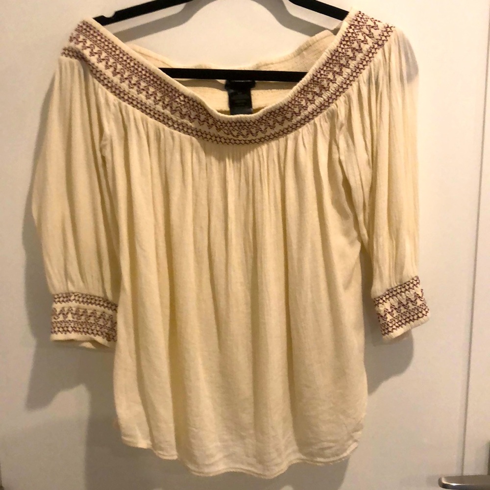 Off the shoulder bohemian top